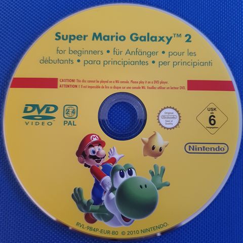 Erstatningsdisk: Super Mario Galaxy 2 for beginners [DVD] (Brukt)