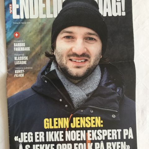 Endelig fredag fra VG med eks-ishockeyspiller Glenn Jensen