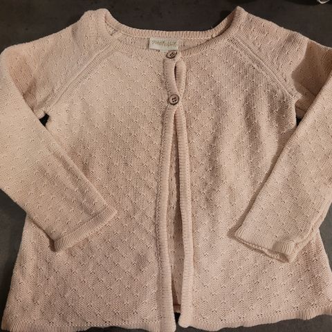 Lyserosa cardigan fra Pomp de Lux str 98