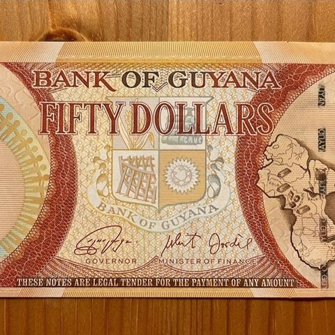 GUYANA. 50 dollar. UNC. 2016. Jubileum .