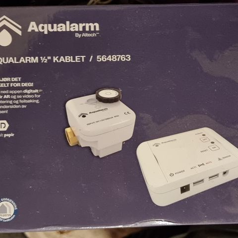 Altech Aquaalarm lekkasjestopper 1/2" - Kablet