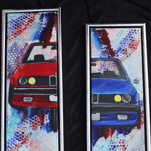 Bmw Brothers 2 stk 25x65cm