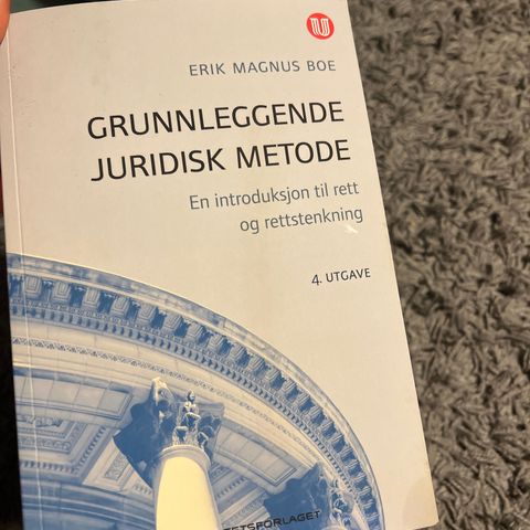 Grunnleggende juridisk metode 4.utg