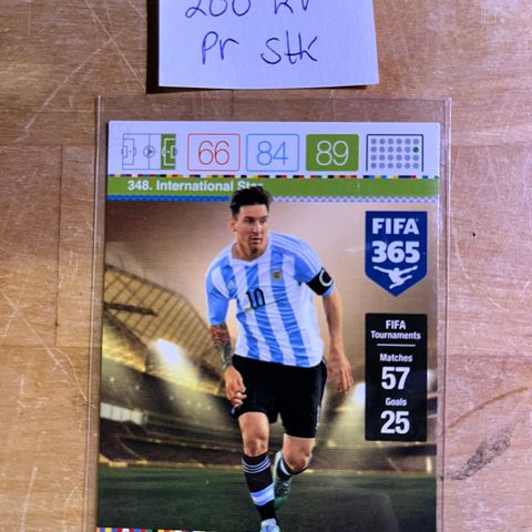 fotballkort av Messi til salgs