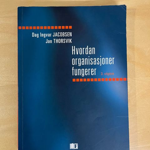 Hvordan organisasjoner fungerer (hovedbok + casebok)