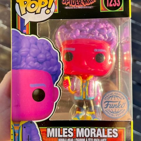 Funko Pop! Miles Morales Blacklight | Spider-Man: Across the Spider-Verse (1233)