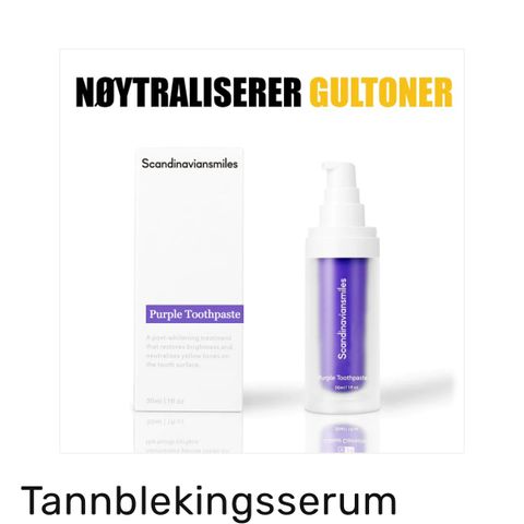 Tannbleking, tannblekingsserum