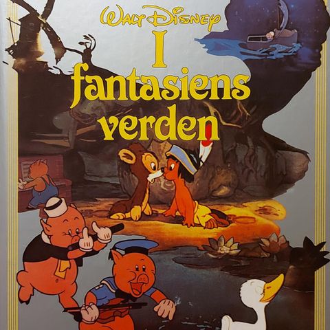 Vintage Walt Disney bok - I fantasiens verden