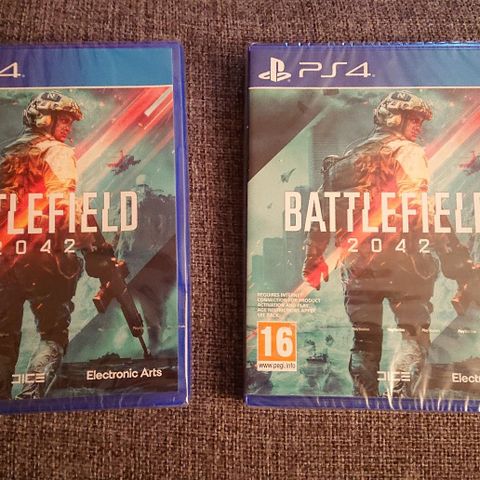 2 stk nye Battlefield 2042 til Ps4. Nye med plast. 😊