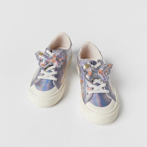 New ZARA girls butterfly sneakers, size 34