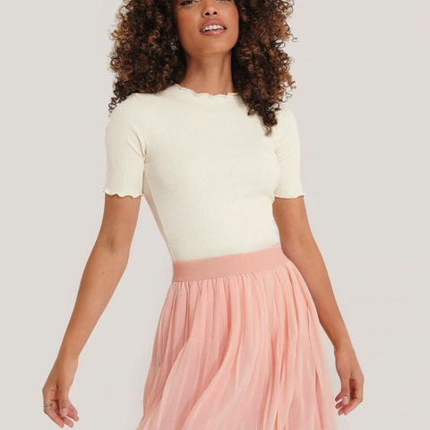 Ubrukt Mini pleated skirt - Rose quartz