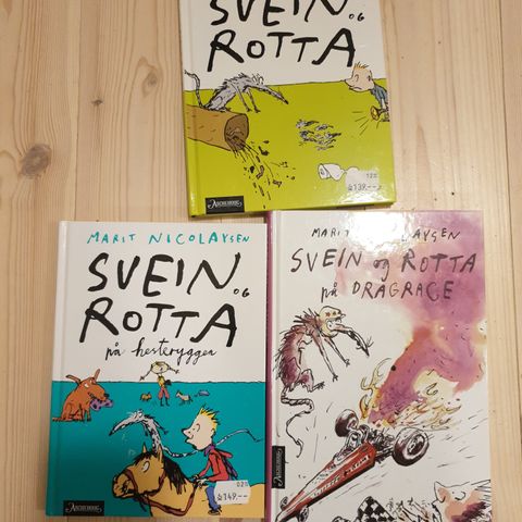 Svein og rotta bøker gis bort