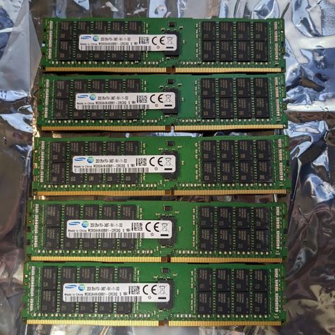 32GB DDR4 ECC 2400MHz RDIMM 2Rx4 (Samsung) (12 stk)