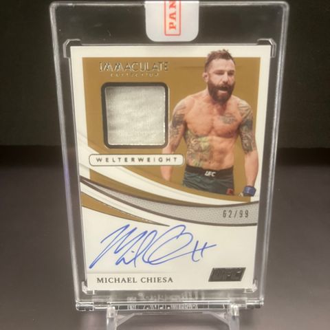 2021 Panini Immaculate UFC MICHAEL CHIESA Autograf On Card 62/99 MMA