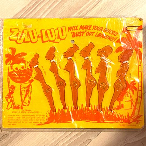 Vintage Zulu-Lulu rørepinner
