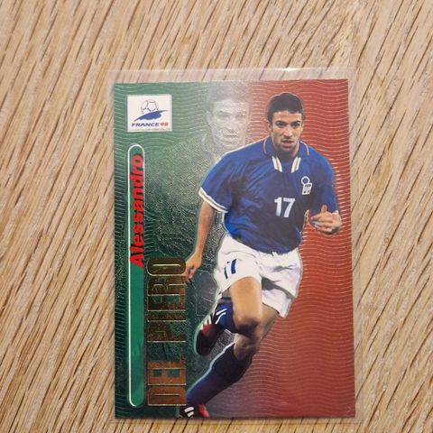 Alessandro Del Piero Holo Foil Panini France WC 1998