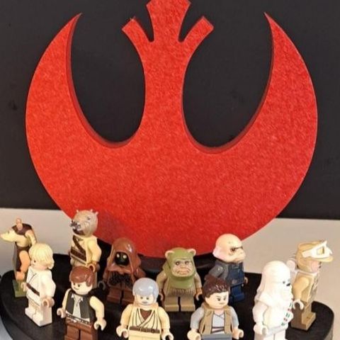 Display Rebel Alliance stand til Star Wars Lego minifigurer