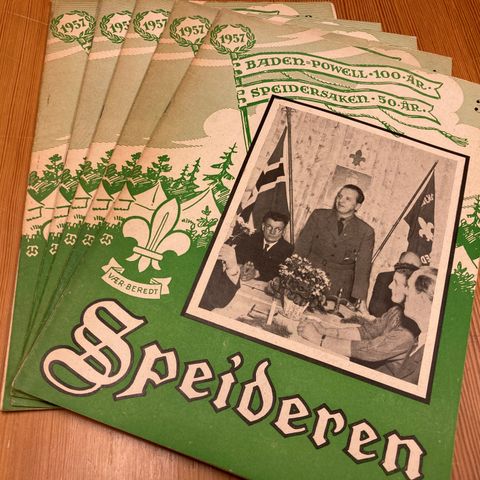 SPEIDEREN - ORGAN FOR NORSK SPEIDERGUTT-FORBUND Nr. 3+4+5/6+7+10 - 1957