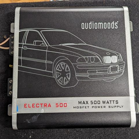 Audiomoods Electra 500. 2kanal forsterker.