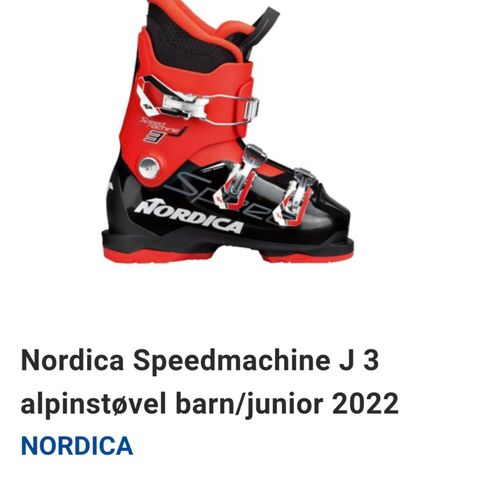 Nordica Speedmachine J 3 alpinstøvel