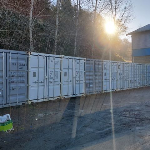 Utleie av 20 fot container som lager på fast plass - Trondheim