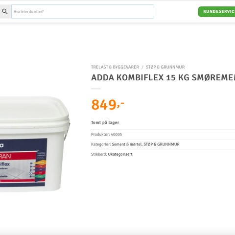 SMØREMEMBRAN, ADDA  KOMBIFLEX