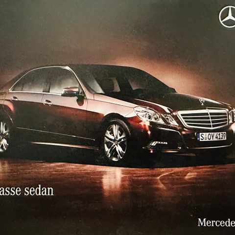 Norsk brosjyre av Mercedes E-klasse W212 - 12/2008