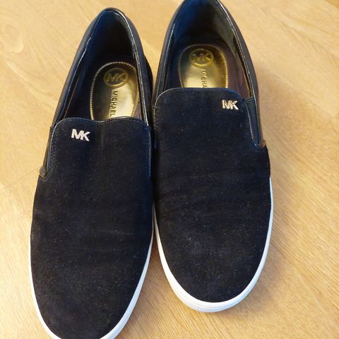 Michael Kors loafers i semsket skinn