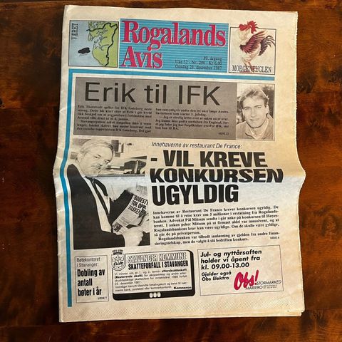 Rogalands Avis, 23. desember 1987