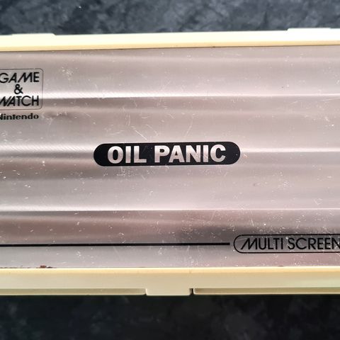 OIL PANIC  Ninteno Game and Watch 1980 tallet