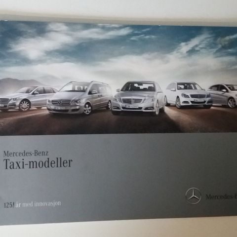 MERCEDES-BENZ TAXI-Modeller -brosjyre. (NORSK) (01/2011 utgave.)