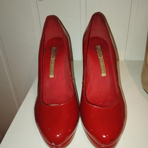 Vintage Bøffalo pumps str 36, brukt 3 ganger,