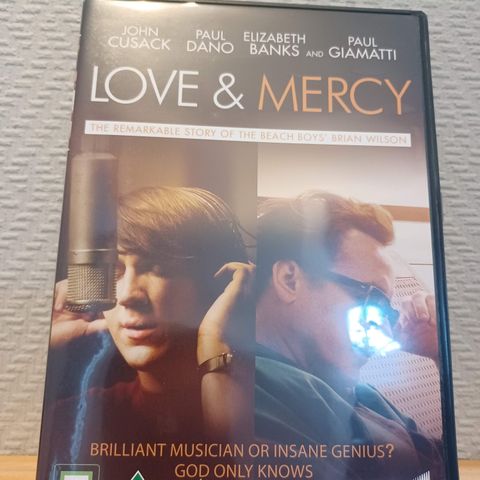 Love & Mercy - Drama / Musikk / Historie (DVD) –  3 filmer for 2