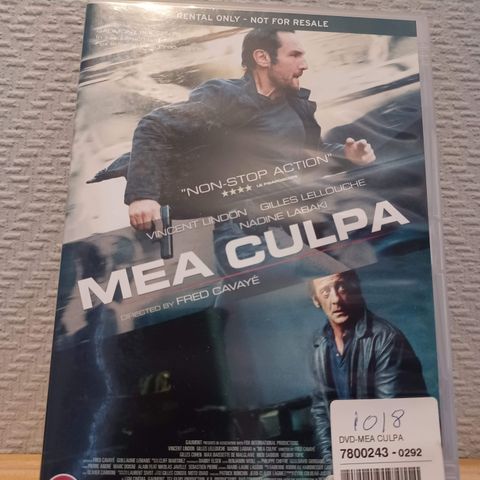 Mea Culpa - Action / Thriller (DVD) –  3 filmer for 2
