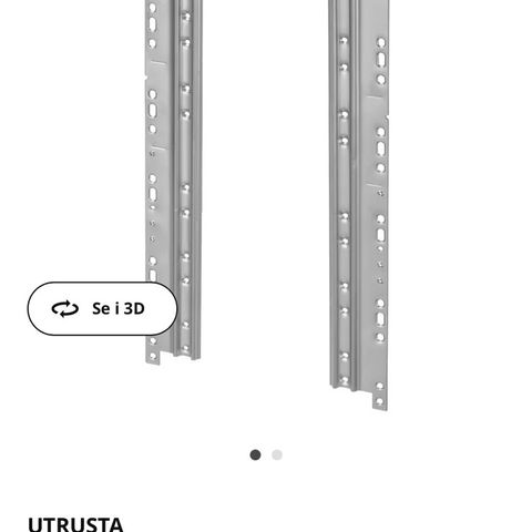 Ny IKEA UTRUSTA Koblingsskinne for fronter