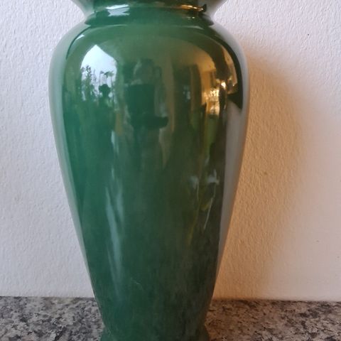 Grønn vase fra Scheurich, W. Germany