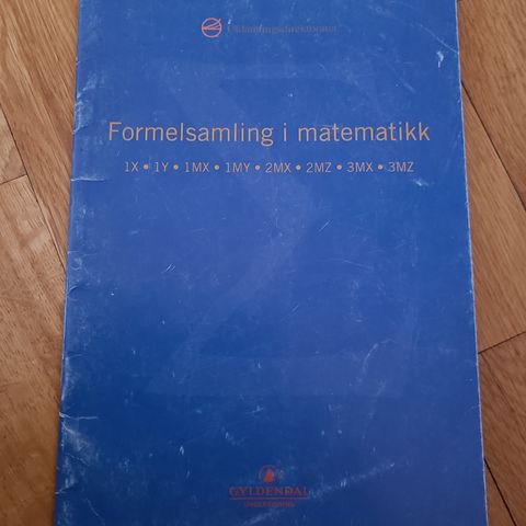 Formelsamling i matematikk.