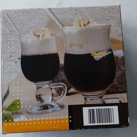 Irish Coffee glass-2 stk nye i esken