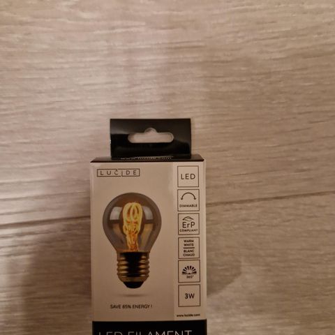 Lucide E27 3W dimmbar led lyspære warm white