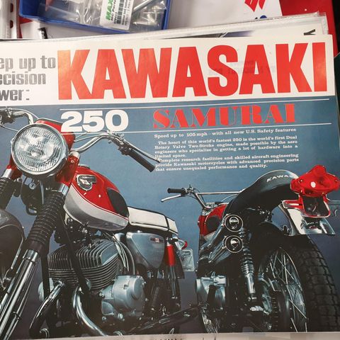 Kawasaki A1 / A1SS 250 Samurai brosjyre