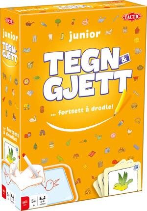 Tegn & gjett junior - ny i plastforsegling