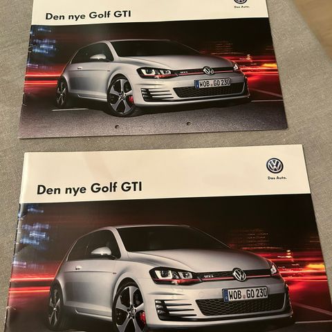 Vw Golf GTI brosjyre