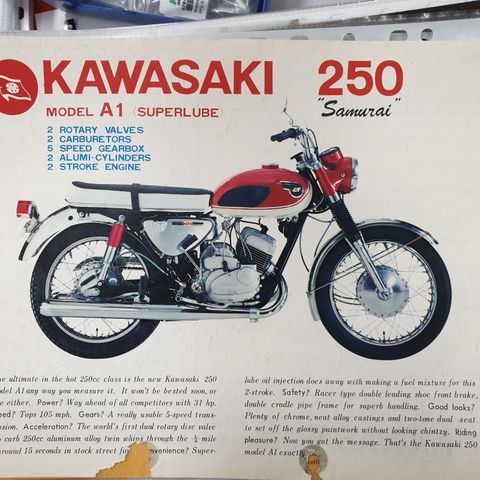 Kawasaki A1 250 samurai brosjyre