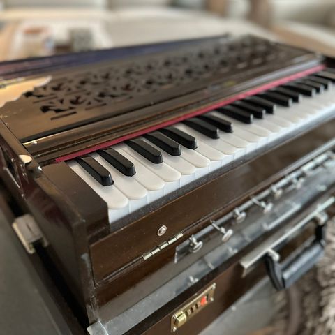 Eksklusivt Harmonium til Salgs - Opplev Elegansen fra Delhi India