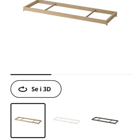 Ikea Komplement garderobestang