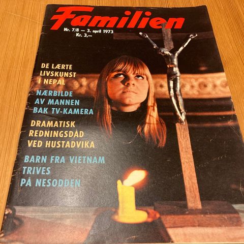 FAMILIEN Nr. 7/8 - 1973 - NI KRIGSRAMMEDE BARN FRA VIETNAM KOM TIL NESODDEN