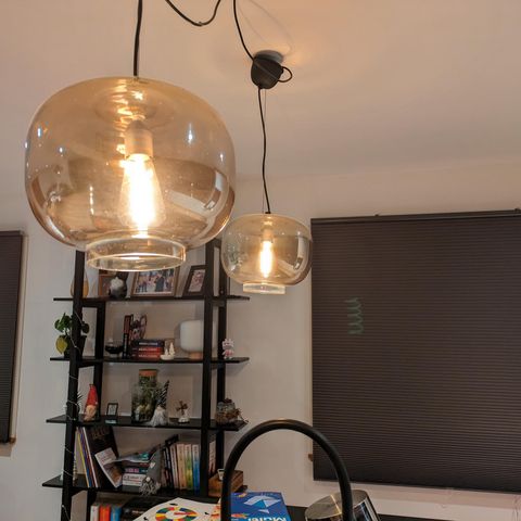 2 stk taklamper med dimbar led lyspær