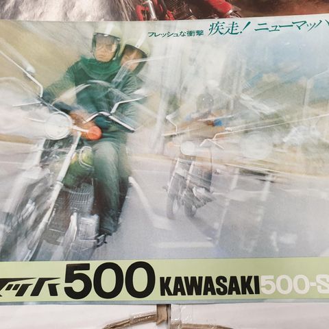 Kawasaki 500 mach 3 H1 brosjyre japansk