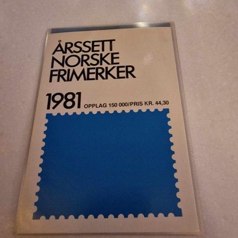 Postens årssett 1981