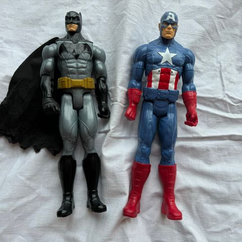 Samlefigurer / Marvel / Hasbro / Batman og Captain America